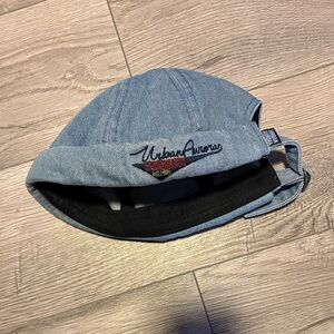 Urban Aurora One of Kind Denim Rolled Light Blue Hat